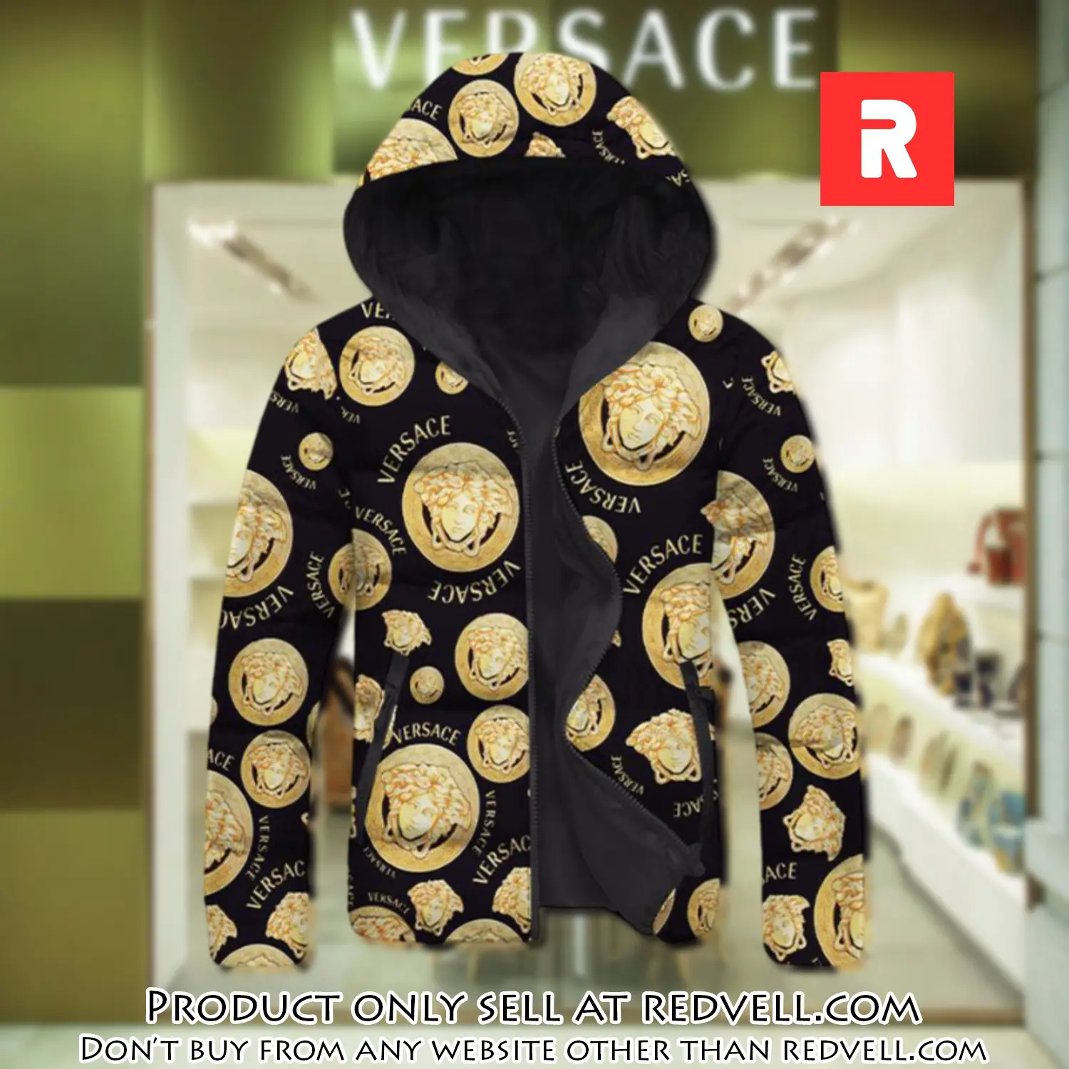 Versace downfilled coat ultralight down jacket outdoor jacket warm outwear dfj1021 rv5144432